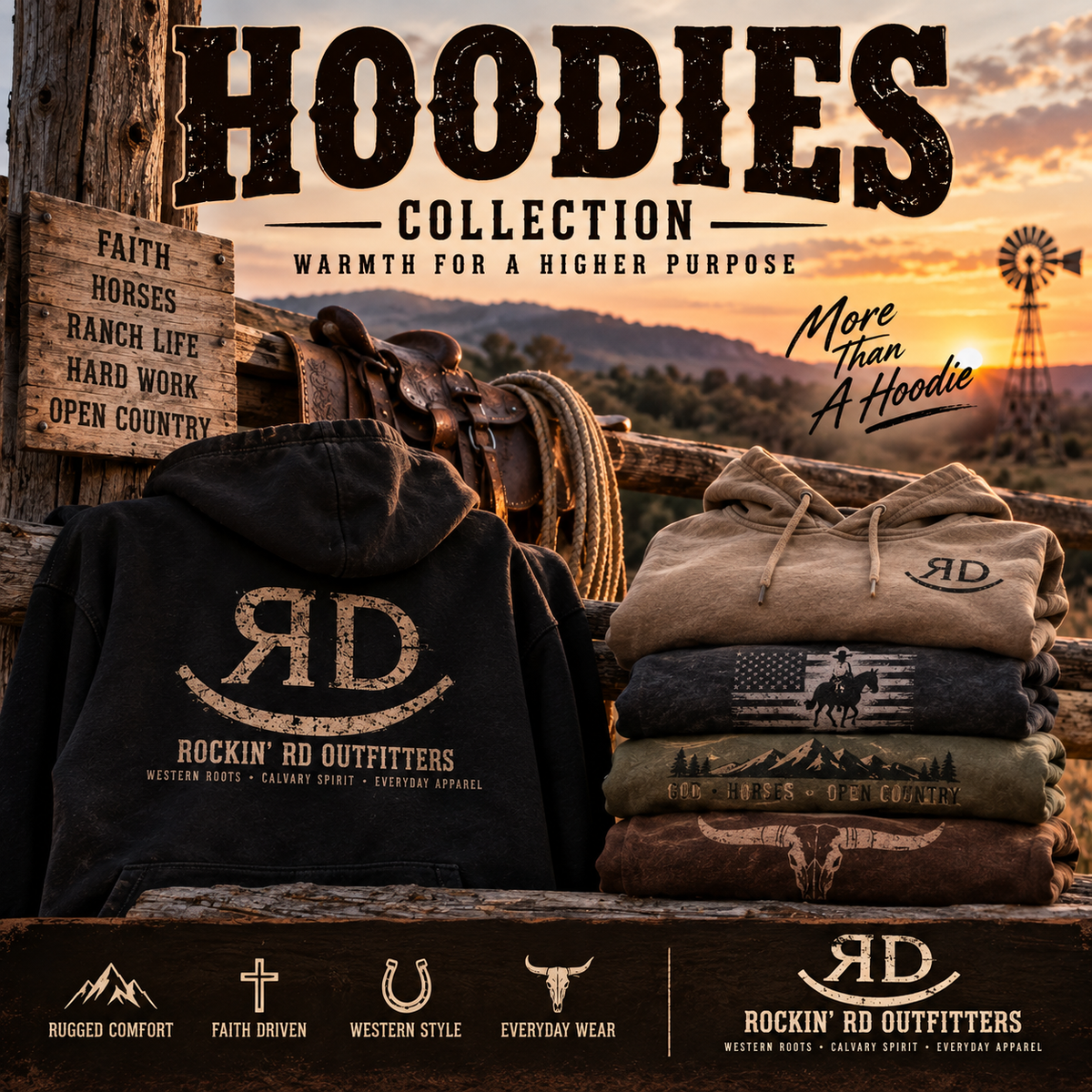 Rockin’ RD Outfitters Hoodie Collection