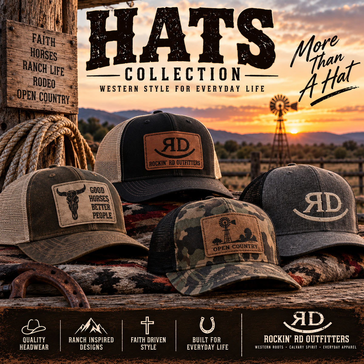 Rockin’ RD Outfitters Hat Collection